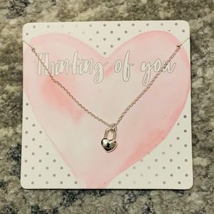 Francescas Lock heart necklace